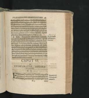 Caput VI. De Contumaciae Accusatione.