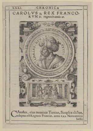 Bildnis des Carolvs 3. Rex Francorvm