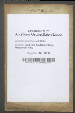 Erblegitimation des Kaufmanns Friedrich Walbaum zu Werther