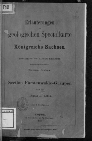 120: Section Fürstenwalde-Graupen : Blatt 120