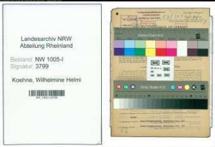 Entnazifizierung Wilhelmine Helmi Koehne , geb. 13.07.1922 (Steno-Kontoristin)