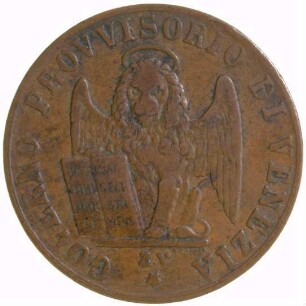 Münze, 3 Centesimi, 1849