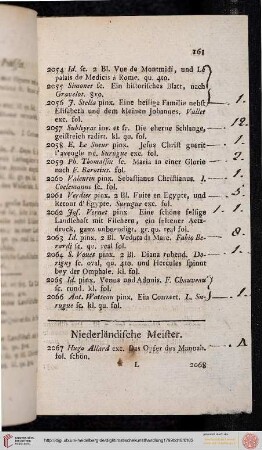 Niederländische Meister (Nr. 2067-2179)