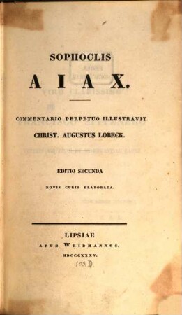 Sophoclis Aiax