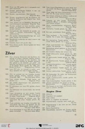 Zilver (Nr. 1231-1272)