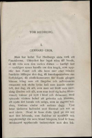 Thor Hedberg.
