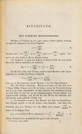 Lehrbuch der politischen Arithmetik : für höhere Handelsschulen (Handelsakademien) und zum Selbstunterricht