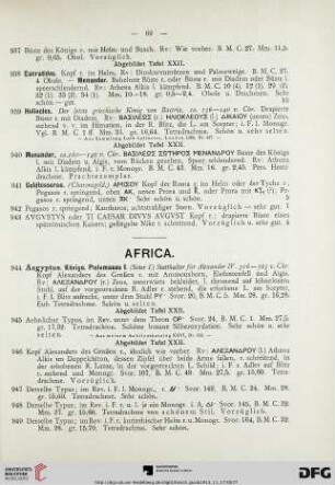Africa (Nr. 944-999)