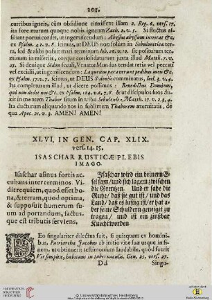 XLVI-XLIX In Genes. Cap. XLIX, vers. 14-15