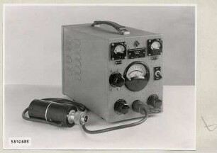 Rauschgenerator, Netzgerät Messkopf vorn, Foto 1955