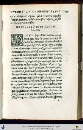 De peccato in Spiritum Sanctum.