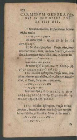 Carminum Genera, Quibus In Hoc Opere Poeta Usus Rst.