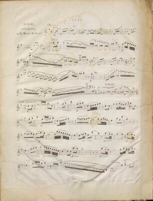Fantaisie pour la flûte avec accompat. de deux Violons, Alto, Basse, Hautbois, Cors & Basson ou Piano : sur un motif de la Muette de Portici opera 54