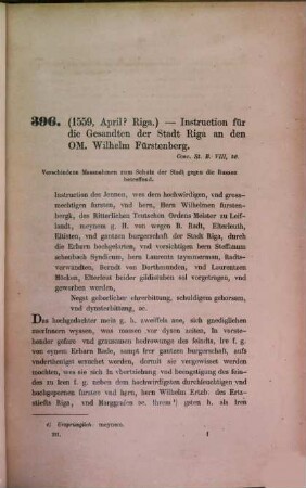 Briefe und Urkunden zur Geschichte Livlands in den Jahren 1558 - 1562 : Auf Veranstaltung des Rigaschen Raths aus inländischen Archiven herausgegeben von Friedr. Bienemann. III