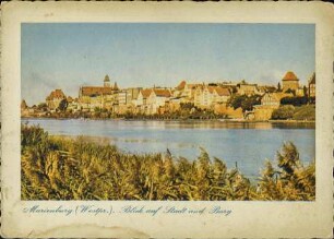 Marienburg (Westpr.), Blick auf Stadt und Burg