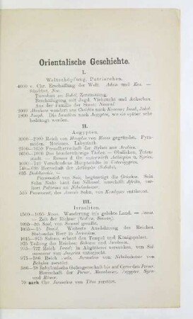 Orientalische Geschichte