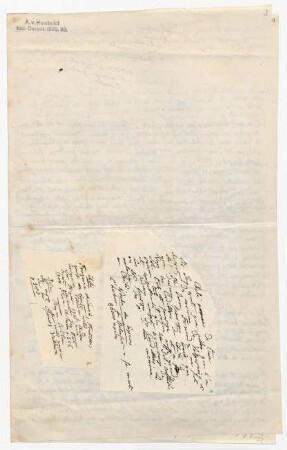 Manuskript und Notizen