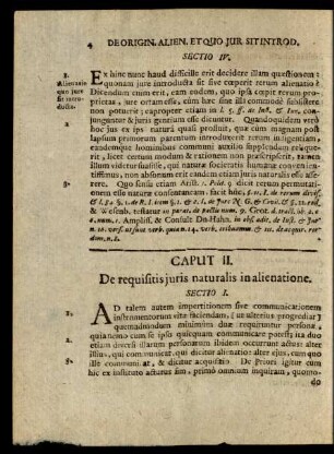 Caput II. De requisitis juris naturalis in alienatione.
