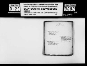 Kollektaneen [des Rechtskonsulenten Karl von Alberti]: Nachweise von Forschungsliteratur und -material zum Fürstentum und zur fürstlichen Familie von Hohenlohe