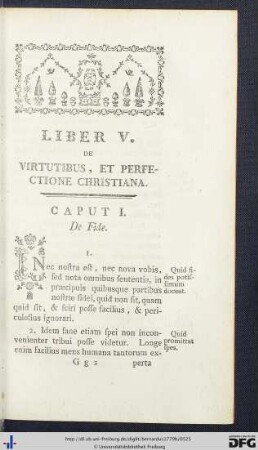 Liber V. De Virtutibus, Et Perfectione Christiana.