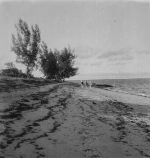 Sandstrand : Drei Personen am Strand von Pemba