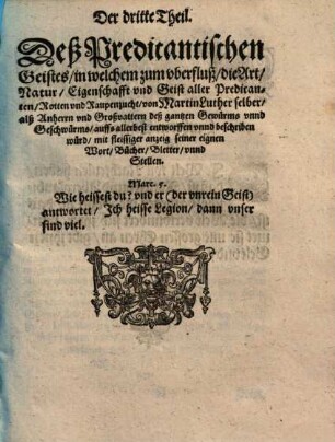Predicanten Geist, 3.