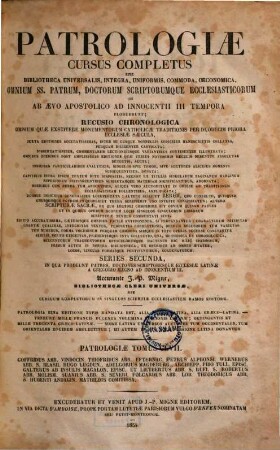 Goffridi abbatis Vindocinensis opera omnia : juxta editionem Sirmondianam
