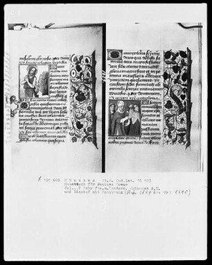 Lateinisches Gebetbuch mit Kalendarium — Johannes der Täufer