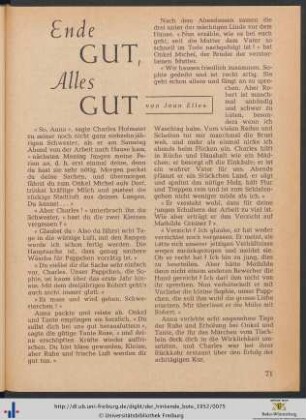 Ende gut, alles gut.
