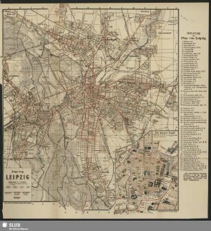 Plan von Leipzig