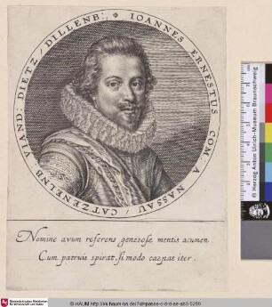 Ioannes Ernestus Com: a Nassau [Johann Ernst I. von Nassau-Siegen]