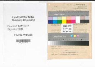 Entnazifizierung Wilhelm Eberth , geb. 13.05.1890 (Fahrlehrer)