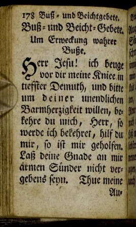 Buß- und Beicht-Gebete.