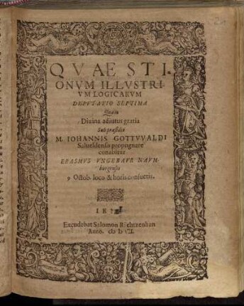 Quaestionum Illustrium Logicarum Disputatio Septima