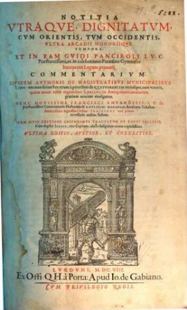 Notitia utraque dignitatum