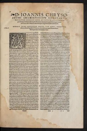 Homiliae LXXX. Ad Populum Antiochenum potissimum habitae, Bernardo Brixiano interprete ...