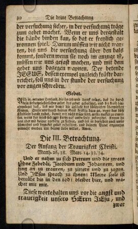 30-47, Die III. Betrachtung.