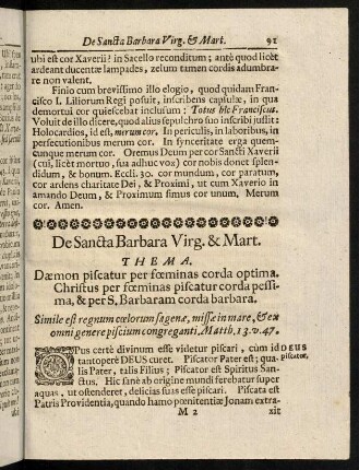 91-120, In Festo S. Barbarae Virginis & Martyris. - In eodem Festo.