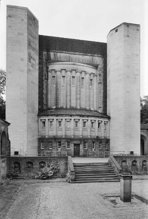 Dresden-Tolkewitz. Krematorium (1909-1911; F. Schumacher). Rückseite