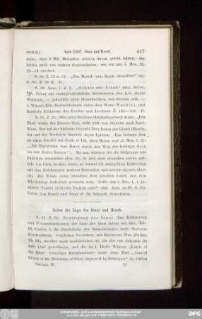 Ueber die Lage des Sinai und Horeb.