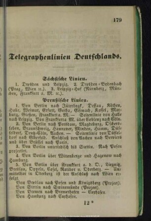 Telegraphenlinien Deutschlands