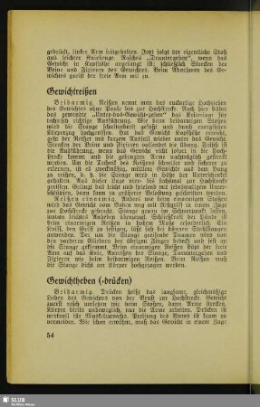 Gewichtheben (-drücken)