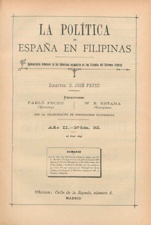 Núm. 32. 26 Abril 1892