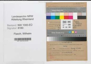 Entnazifizierung Wilhelm Flasch, geb. 11.09.1913 (Postbeamter)
