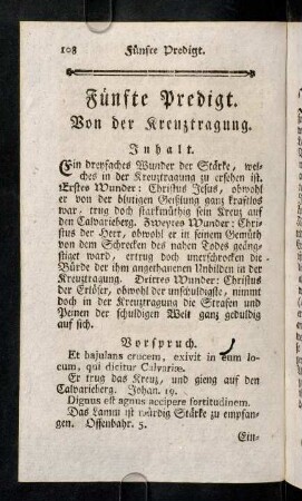 108-126, Fünfte Predigt.