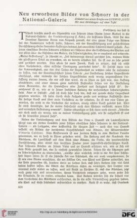 15: Neu erworbene Bilder von Schnorr in der National-Galerie