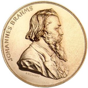 Medaille Johannes Brahms