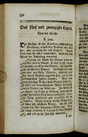 Das fünf und zwanzigste Capitel. Von der Krätze.