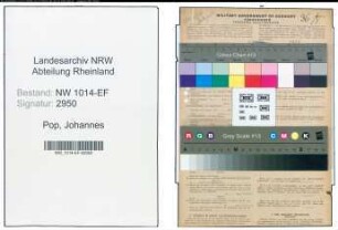 Entnazifizierung Johannes Pop , geb. 12.06.1912 (Lehrer)