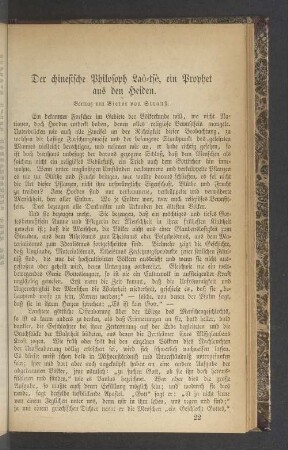 Der chinesische Philosoph Laò-tsèn ein Prophet aus den Heiden